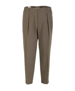 Элегантные повседневные брюки из шерсти и кашемира Briglia, коричневый