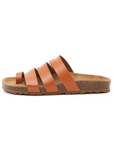 Шлепанцы billowy Leder, светло-коричневый