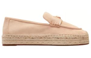 Кожаные лоферы Camila на каблуке 3 см женские светло-коричневые COACH