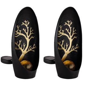 Globo Lighting Уличный светодиодный светильник, металлический, черный, комплект из 2 шт