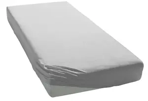 Элегантные приталенные простыни "Мако-Джерси", высокое качество с содержанием эластана Elegante 120-130х200-220 см, 1 шт., цвет platinfarben