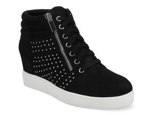 Кроссовки Journee Clarity Sneaker, Black/Silver Rhinestone