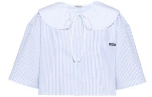 Укороченный топ Miu Miu, синий