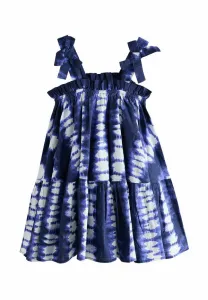 Летнее платье прямого кроя с бантом на бретелях Next, Blue Tie Dye