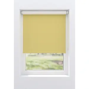 Рулонная штора мой дом «Ina», затемнение, теплозащита, энергосберегающая теплоизоляция, с сверлением/без сверления, свободновисящая, белая спинка, крепление Klemmfix или винтами My Home, цвет gelb/gelb + weiß