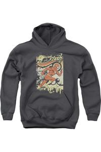 Толстовка с капюшоном DC Comics Flash "Просто пролетаю" Gildan, Charcoal