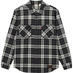 Левис Мужская черная клетчатая рубашка