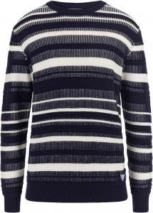 Мужской свитер GUESS Eco Long Sleeve Grover Striped Stitch, Smart Blue Salt White Stripes