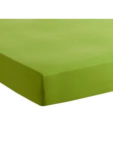 Traumschlaf Детская простыня на резинке из тонкого трикотажа, яблочно-зеленого цвета