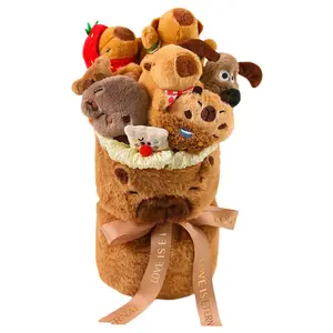 Плюшевая игрушка капибара 30 см высота Abay