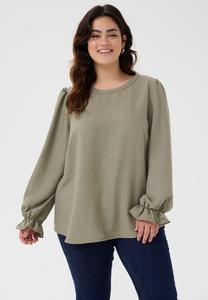 Блуза Kaffe Curve KCNIKI, Vetiver Cc/Olive