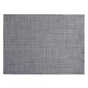 Прямоугольная подставка для столовых приборов из корзинчатого плетения, 14 x 19 дюймов. Chilewich, цвет Gray