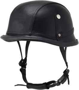 Полушлем кожаный Woljay, черный