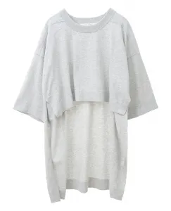 Пуловер из хлопкового трикотажа с высокой степенью скручивания Plain People, цвет Light Gray