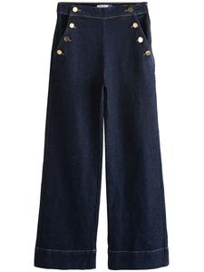 Джинсы с широкими штанинами Next, темно-синий