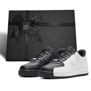 Кроссовки Air Force 1 для скейтбординга, унисекс, низкие, черный/белый Nike