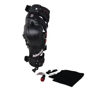 Наколенник Asterisk Ultra Cell 4.1 - усовершенствованная защита колена (только левый) для мотокросса, сноубординга, вейкбординга, внедорожных поездок, футбола и многого другого - размер Large., Black