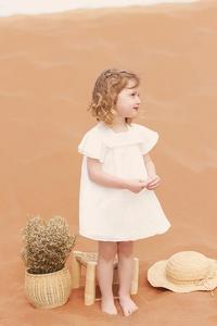 Детское платье из хлопка Tartine Et Chocolat, бежевый