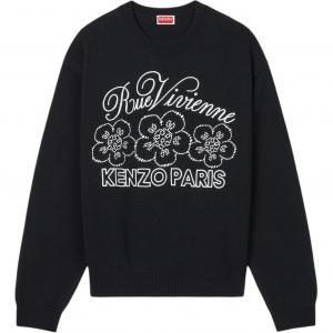 KENZO Свитер Unisex Black с круглым вырезом Moderate Others
