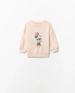 Толстовка с изображением Минни Sfera, светло-бежевый