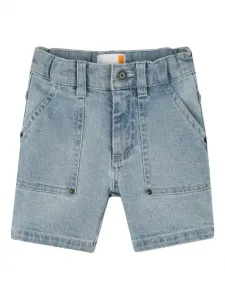 Джинсовые шорты с накладным карманом Timberland Kids, синий