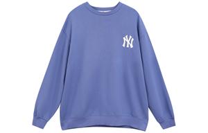 Свитшот с простым логотипом Unisex синий MLB