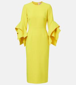 Миди-платье из крепа Roksanda, Bright Yellow