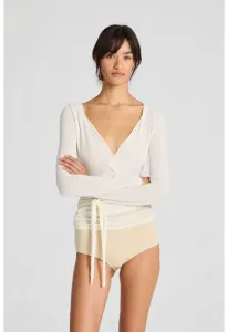 Топ с длинными рукавами и запахом от anne Gai+Lisva, Off White