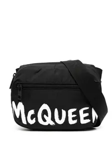 Alexander McQueen сумка на плечо с логотипом, черный