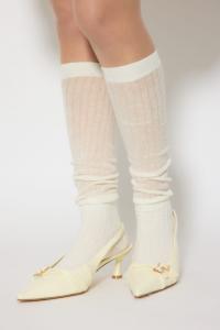 Прозрачные носки с камнями Rienda, цвет Wht