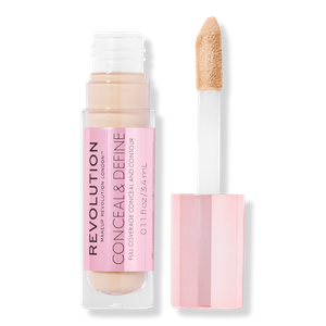 Консилер Conceal & Define с полным покрытием Revolution Beauty, C2 (for fair skin tones w/ yellow undertone)