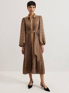 Плиссированное платье ryley Phase Eight, цвет Neutral