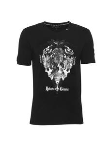 Футболка с геометрическим черепом, черная Roberto Geissini