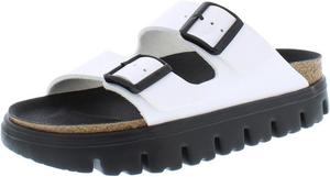 Женские сандалии Birkenstock Papillio Arizona на платформе - веганские, белый