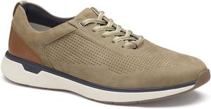 Мужские кроссовки Johnston Murphy XC4 Prentiss 2 с тиснением и U-образным вырезом Johnston & Murphy, Taupe Tumbled Nubuck