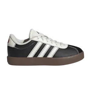 Кроссовки adidas VL Court 3.0 K 'Dia De Los Muertos Pack - Black Off White', черный