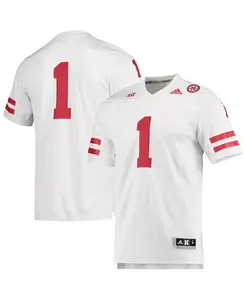 Мужская футбольная майка Nebraska Huskers Team Premier, белая, модель 1 adidas