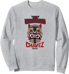 Толстовка с логотипом самурая Чавеса из фильма «Крид 3: Воин», серая Creed