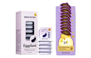 Очищающая маска с баклажаном увлажняющая успокаивающая 3 капсулы по 7,5 г * 10 штук/упаковка + 25 г * 6 капсул/упаковка Papa Recipe