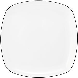 Блюдо для хлеба Lido Black Line, квадратное, 17,5 см Seltmann Weiden, белый/черный