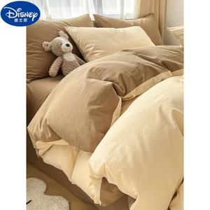 Disney Комплект постельного белья, простыня на резинке, 150x200 см, цвет каки + мика, класс A, не скатывается и не линяет