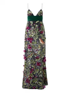 Декорированное платье макси Roberto Cavalli, черный