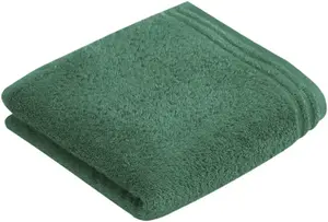 Полотенце Vossen "Calypso Feeling", (2 шт.), с узкой каймой, из 100% высококачественного хлопка, веганское, однотонное 50х100 см (2 шт.), цвет oasis