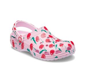 Сабо Crocs Classic Fruits Clog - Women's, светло-розовый/мультиколор
