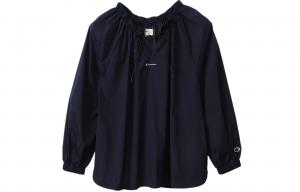 Прямой футболка с длинным рукавом Japan Version женская Champion, синий