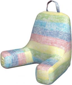 Чехол для подушки для чтения Lunarable в горошек, с красочным узором из радужных кругов в полутоновой гамме с эффектом акварели, мягкий чехол для кровати без наполнителя, маленький размер, разноцветный., Multicolor