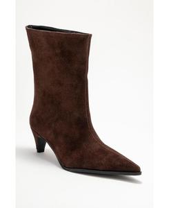 Женские кожаные ботинки Aleo с острым носком Forever & Always Shoes, Brown suede leather