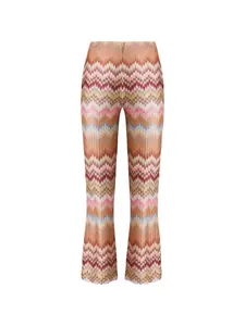 Брюки с зигзагообразным узором Missoni, коричневый