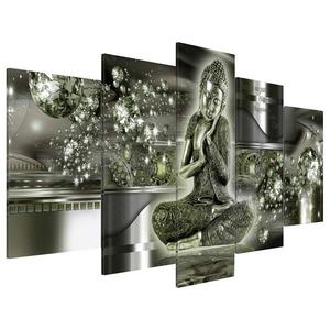 Картина из акрилового стекла Artgeist Emerald Buddha, 50 см цвет grau/grün