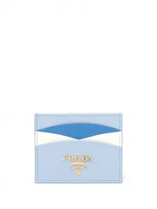 Кардхолдер с логотипом Prada, синий